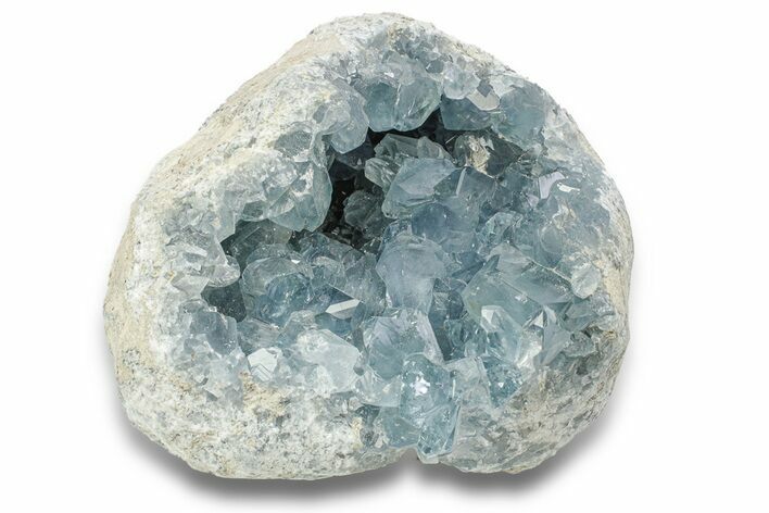 Crystal Filled Celestine (Celestite) Geode - Madagascar #271551